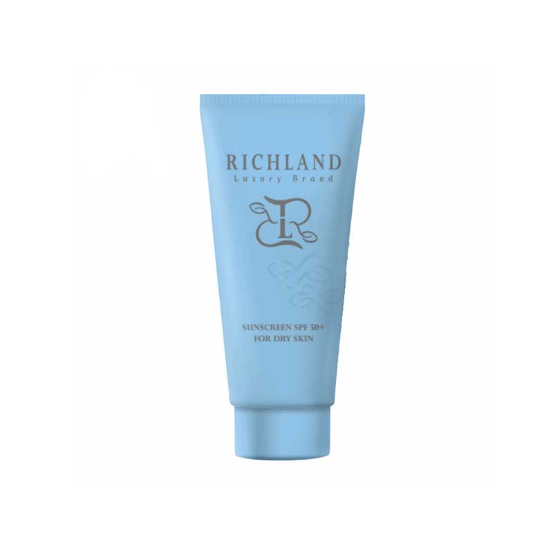 ریچلند کرم ضد آفتاب ساده مناسب پوست خشک SPF50بی رنگ